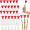 Northlight Heart-Shape Valentine's Day Candy Tubes - Red - Set of 24